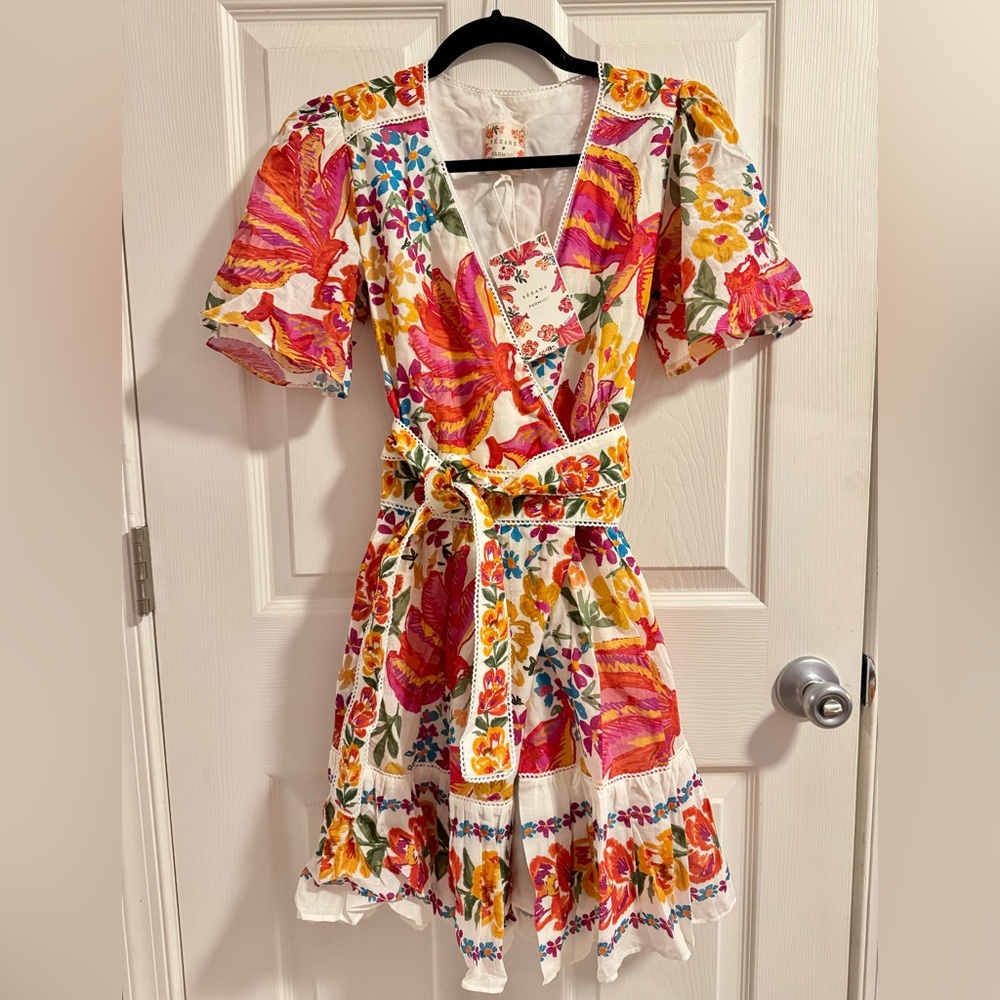 Sezane x Farm Rio Kalhila Wrap Dress